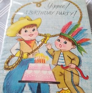 Vintage Rust Craft Kids Birthday Party Invitations